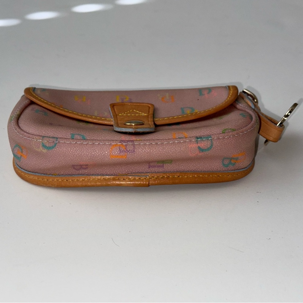 Pink Multicolor Dooney & Bourke Flap Wristlet - Picture 4 of 5